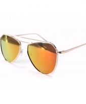 Oranje piloten dames spiegel zonnebril model 2002 trend