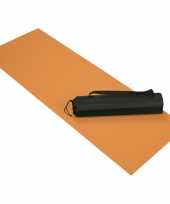 Oranje yoga fitness mat 60 x 170 cm trend