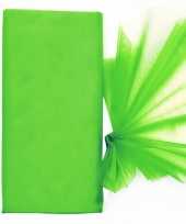 Organza stof groen op rol 150 x 300 cm trend