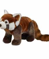 Panda speelgoed artikelen panda knuffelbeest rood 50 cm trend