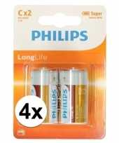 Phillips ll batterijen r14 1 5 volt 8 stuks trend
