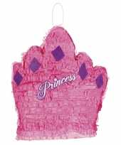 Pinata roze prinsessenkroon 41 cm trend