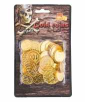 Piraat munten goud 65 stuks trend