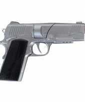 Plaffertjes revolver zilver 8 shots trend 10078995
