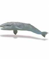 Plastic grijze walvis 34 cm trend