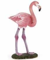 Plastic roze flamingo 6 5 cm trend