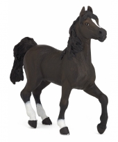 Plastic zwart arabieren paard 13 cm trend