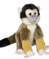 Pluche bruine doodshoofdaapje aap apen knuffel 28 cm speelgoed trend