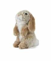 Pluche bruine hangoor konijn knuffel 19 cm speelgoed trend