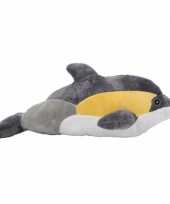 Pluche dolfijn geel 35 cm trend