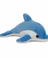 Pluche dolfijn knuffel blauw 20 cm speelgoed trend