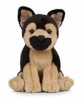 Pluche duitse herder honden knuffel 16 cm speelgoed trend