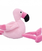 Pluche flamingo knuffel roze 14 cm trend
