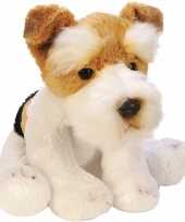 Pluche fox terrier knuffel hond 13 cm trend