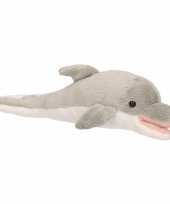 Pluche grijze dolfijn knuffel 26 cm speelgoed trend
