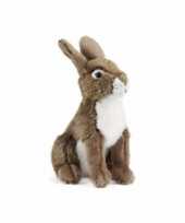 Pluche konijn haas knuffel zittend 30 cm speelgoed trend