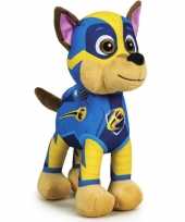 Pluche paw patrol chase mighty pups knuffel 27 cm speelgoed trend