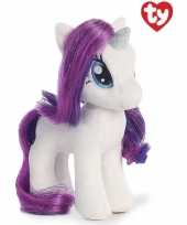 Pluche ty beanie my little pony knuffel rarity wit paars 41 cm speelgoed trend