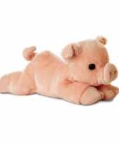Pluche varkens biggen knuffel 20 cm trend