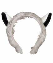 Pluche wasbeer hoofdband met oortjes15 cm trend