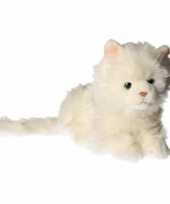Pluche witte katten knuffel 27 cm trend