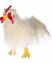 Pluche witte kippen knuffel 36 cm trend