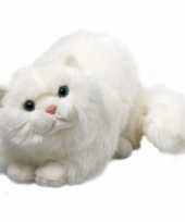 Pluche witte perzische katten knuffel 30 cm trend