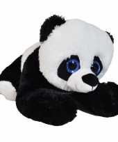 Pluche zwart witte panda beren knuffel 34 cm speelgoed trend