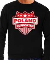 Polen poland schild supporter sweater zwart voor heren trend