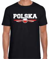 Polen polska landen t-shirt zwart heren trend 10209591