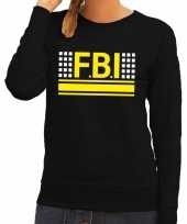 Politie fbi logo sweater zwart voor dames trend