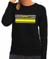 Politie swat team logo sweater zwart voor dames trend