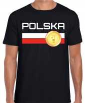 Polska polen landen t-shirt zwart heren trend