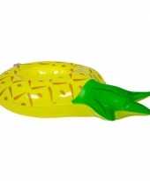 Poppen knuffel opblaas zwemband ananas 27 cm trend