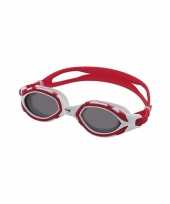 Professionele zwembril met tpr seal rood grijs trend