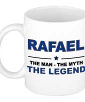 Rafael the man the myth the legend collega kado mokken bekers 300 ml trend