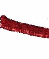Rode glitter pailletten disco haarband trend