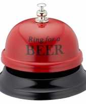 Rode tafelbel ring for a beer 7 5 cm trend