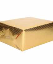 Rol inpakpapier goud met motief 76 x 500 cm trend