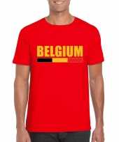 Rood belgium supporter shirt heren trend