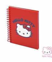 Rood hello kitty notitieboekje 80 vellen trend