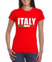 Rood italie supporter shirt dames trend