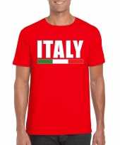Rood italie supporter shirt heren trend