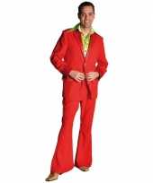 Rood jaren 70 kostuum voor heren trend