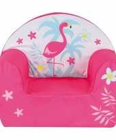 Roze flamingo kinderstoeltje 42 cm kinderkamer decoratie trend
