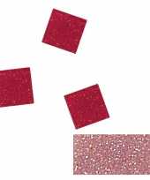 Roze glitter mozaiek steentjes 205 st trend