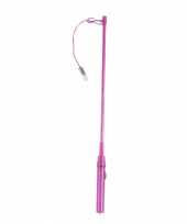 Roze lampionhouder 50 cm met licht trend