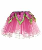 Roze met groen fee verkleed petticoat voor meiden trend