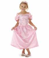 Roze prinsessen jurk met haarband voor meisjes trend