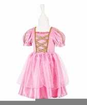 Roze prinsessen jurkje met kant voor meisjes trend